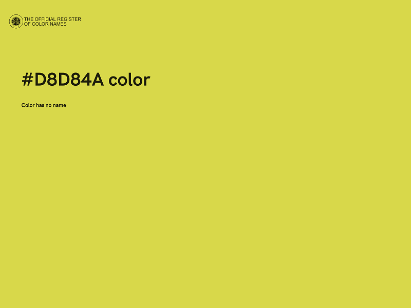 #D8D84A color image