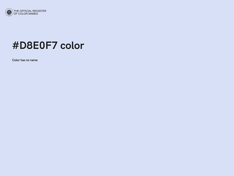 #D8E0F7 color image