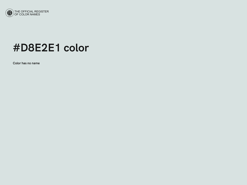 #D8E2E1 color image