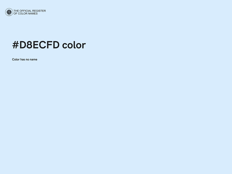 #D8ECFD color image