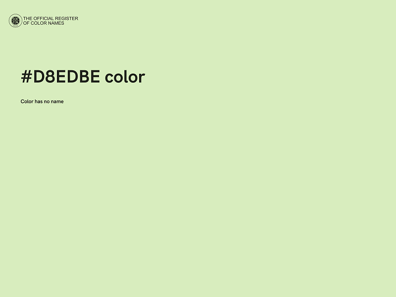 #D8EDBE color image