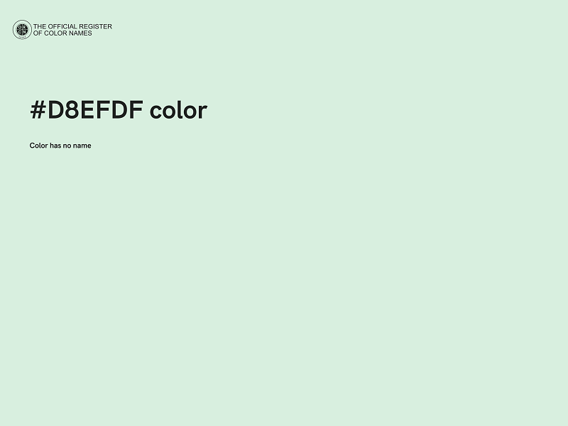 #D8EFDF color image