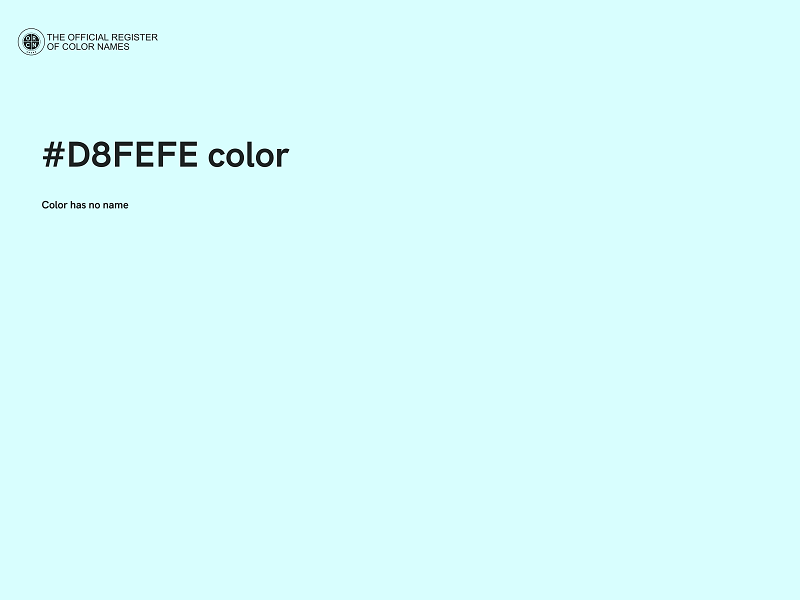 #D8FEFE color image