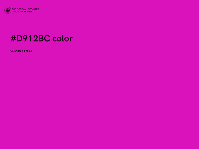 #D912BC color image