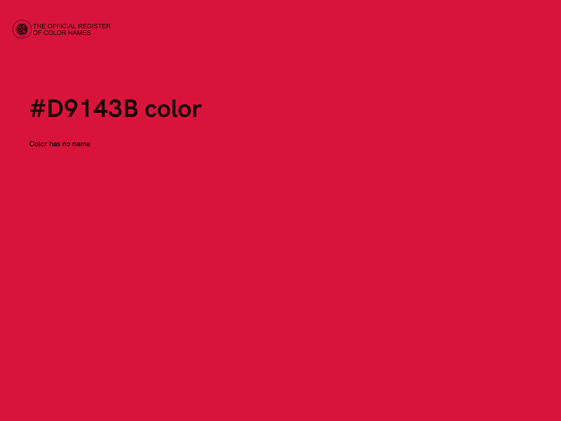 #D9143B color image