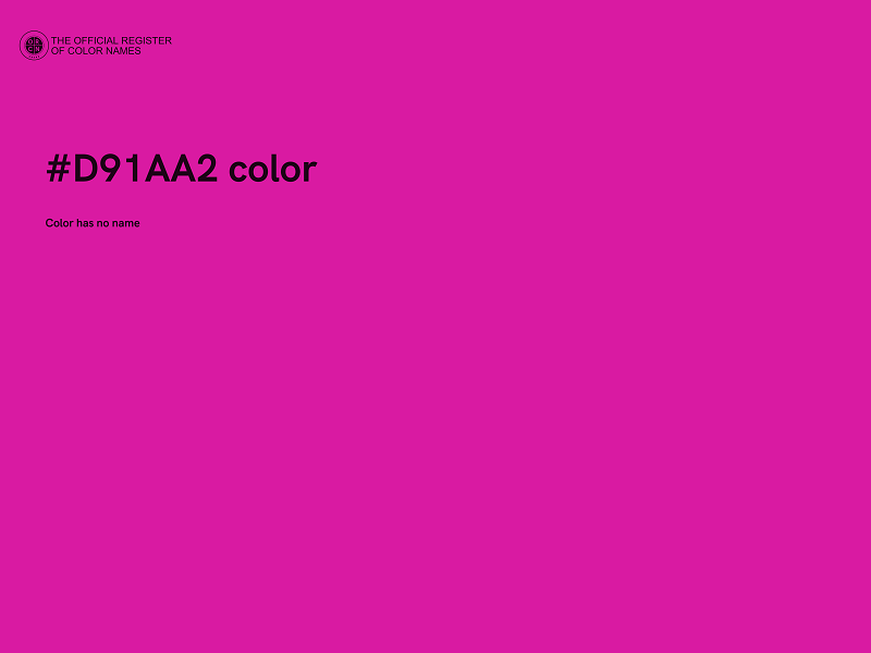 #D91AA2 color image