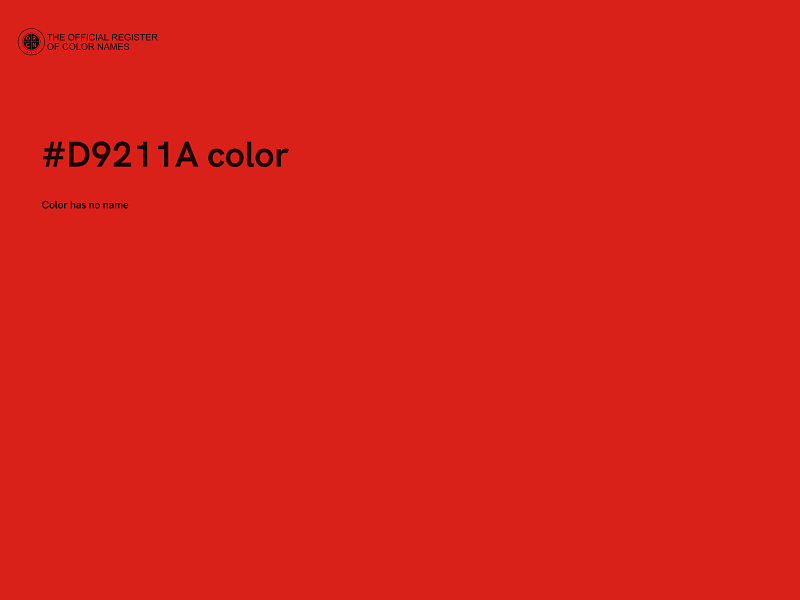 #D9211A color image