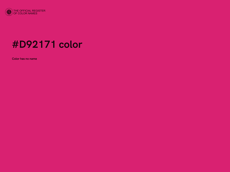 #D92171 color image