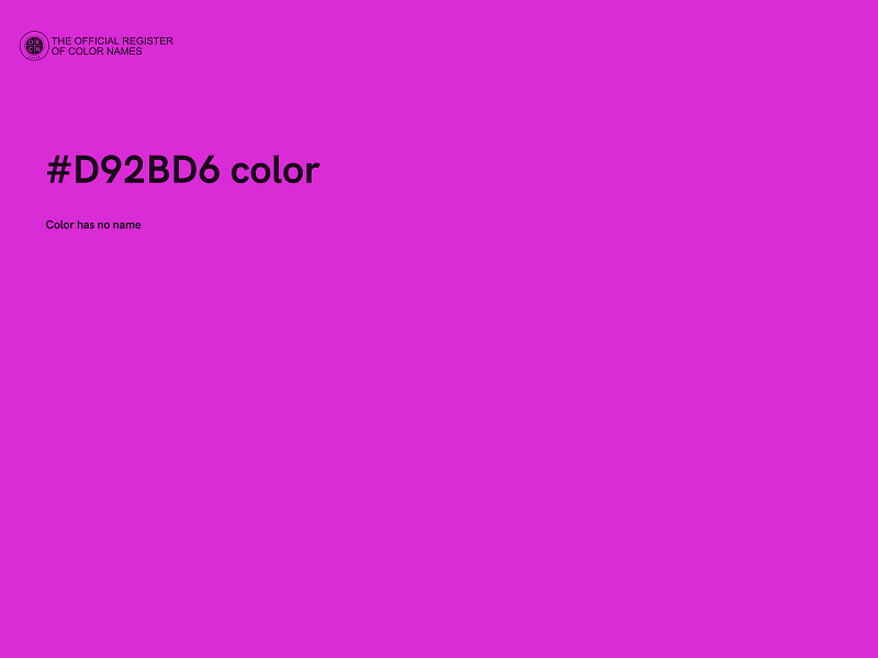 #D92BD6 color image