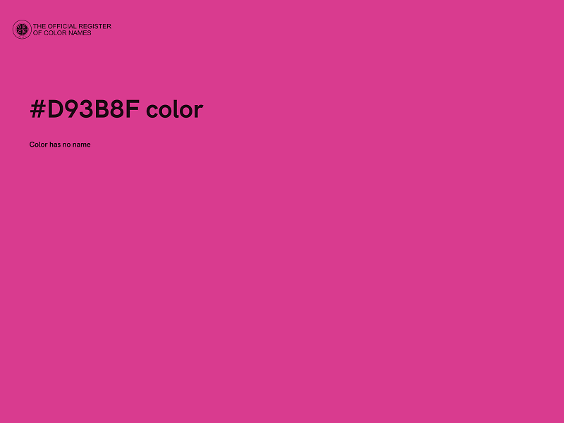 #D93B8F color image