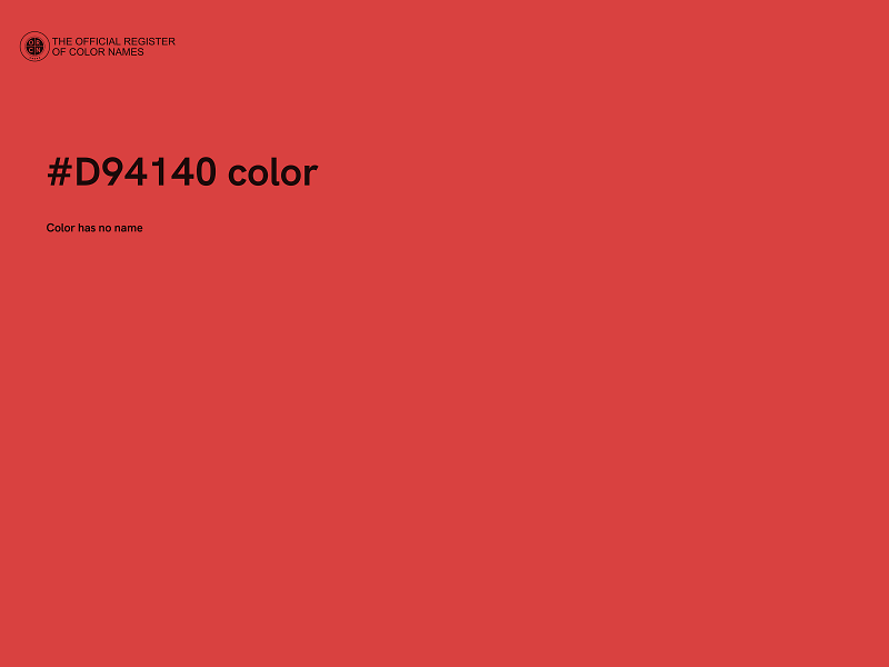 #D94140 color image