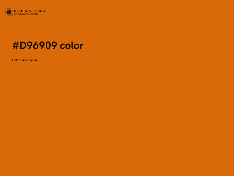 #D96909 color image