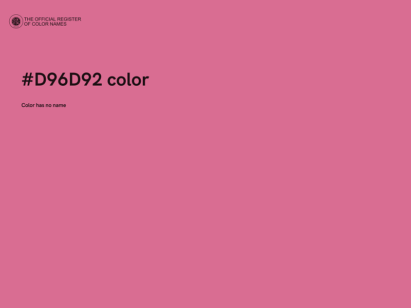 #D96D92 color image