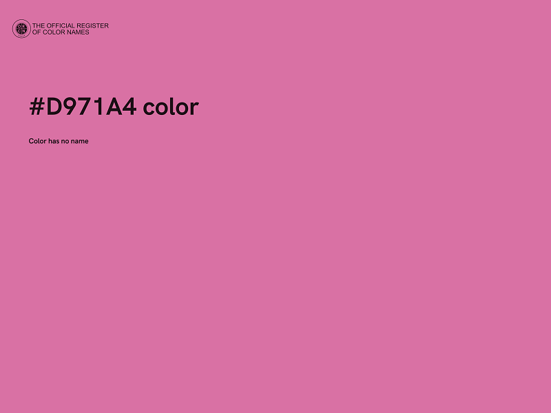 #D971A4 color image