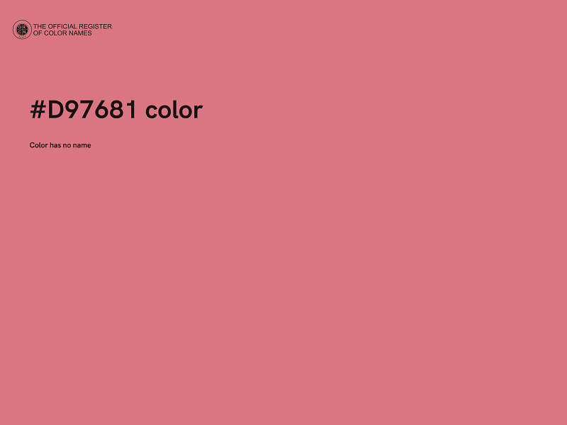 #D97681 color image