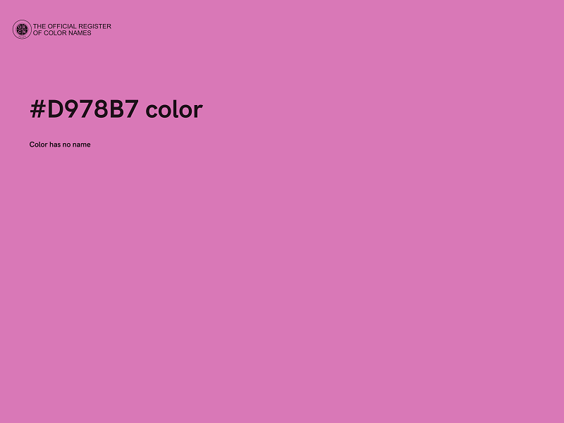 #D978B7 color image