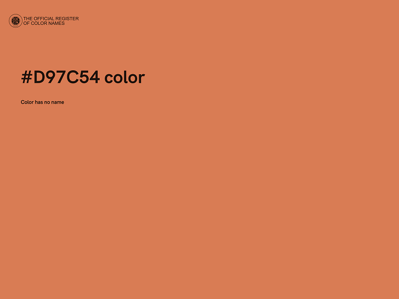 #D97C54 color image