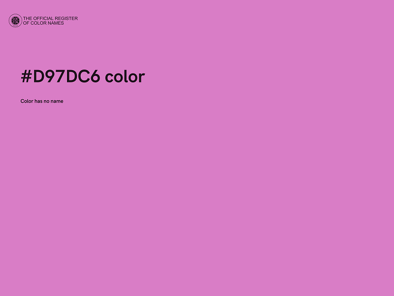 #D97DC6 color image