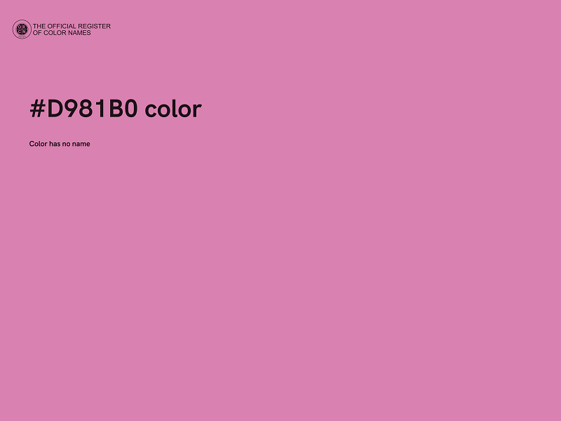 #D981B0 color image