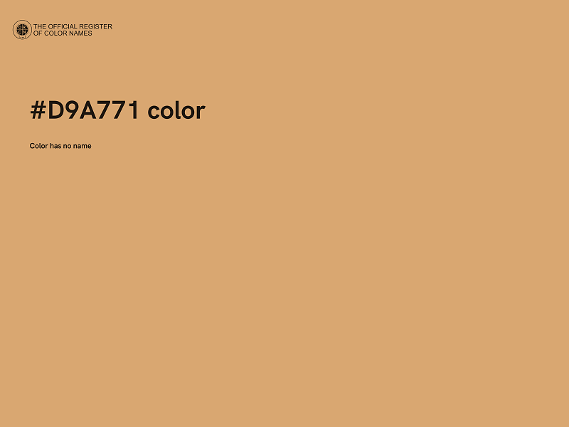 #D9A771 color image