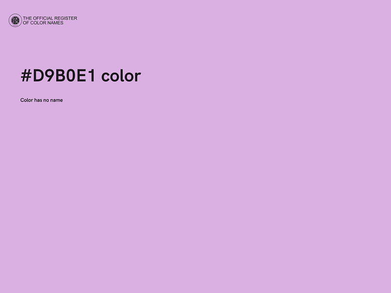 #D9B0E1 color image