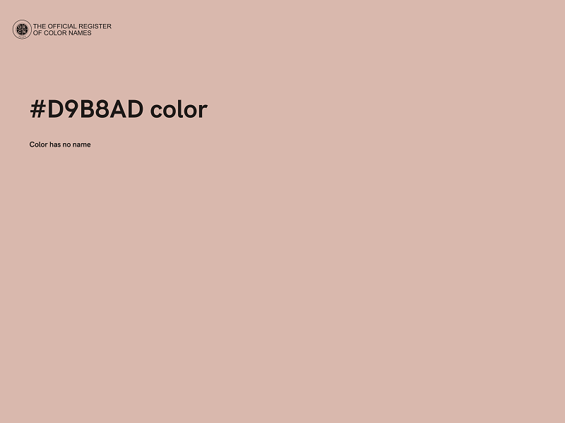 #D9B8AD color image