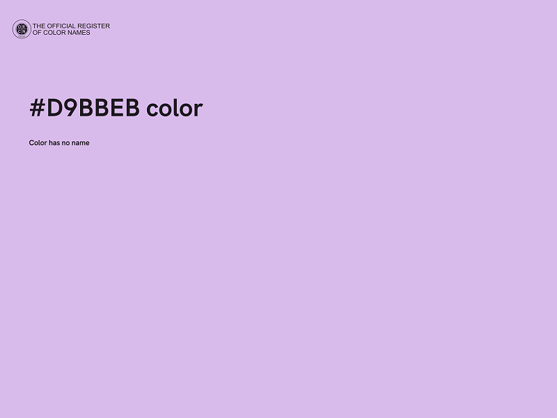 #D9BBEB color image