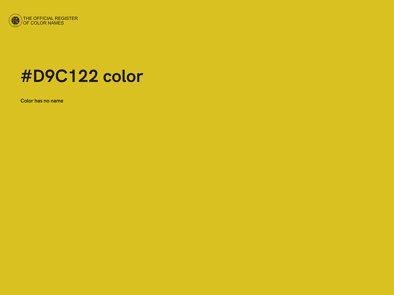 #D9C122 color image