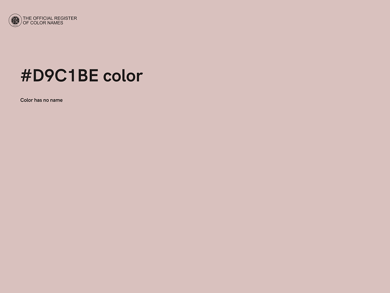 #D9C1BE color image