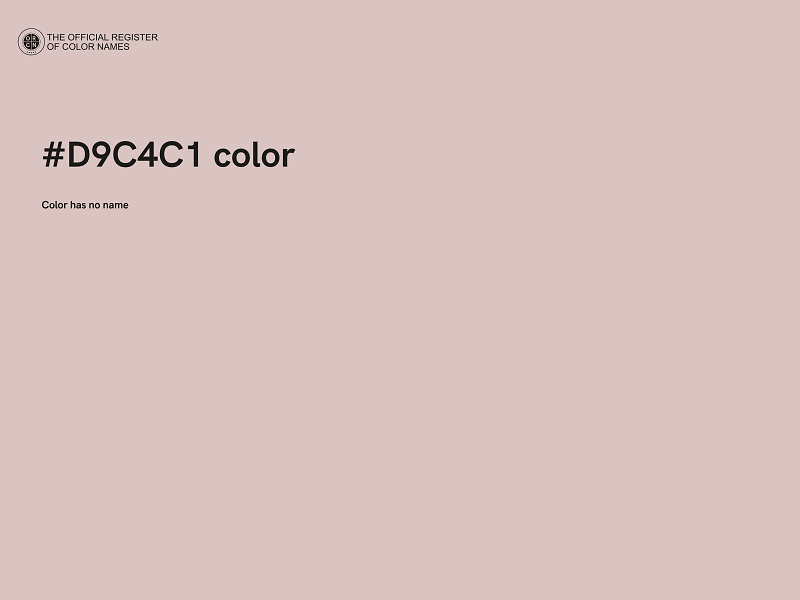 #D9C4C1 color image