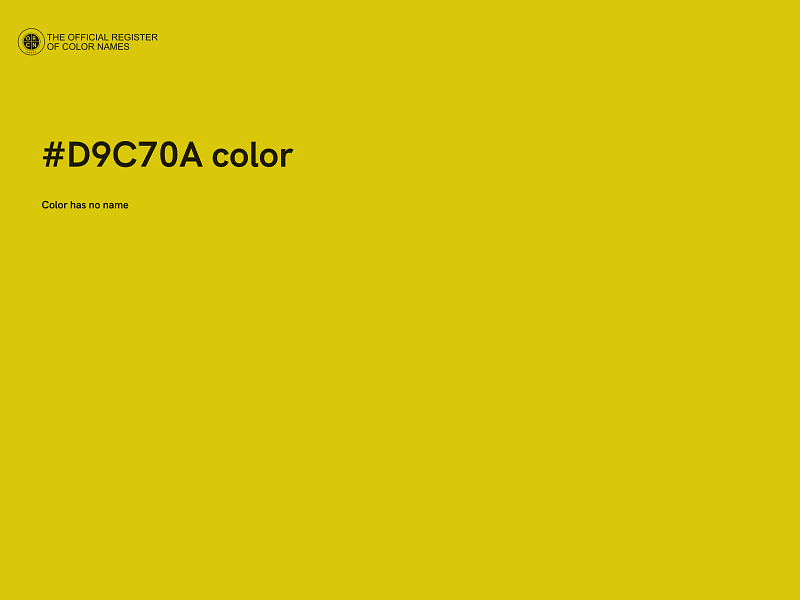 #D9C70A color image