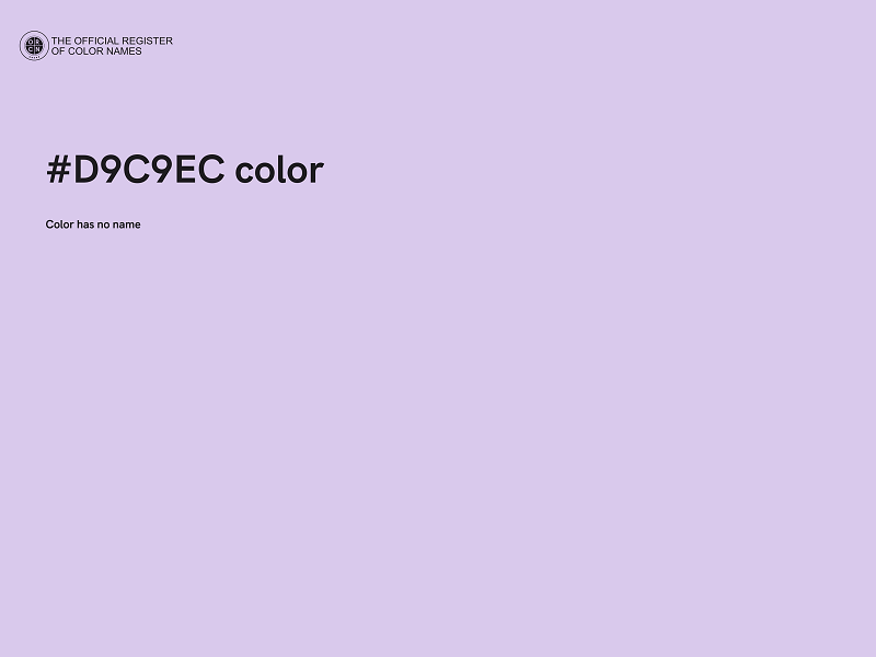 #D9C9EC color image