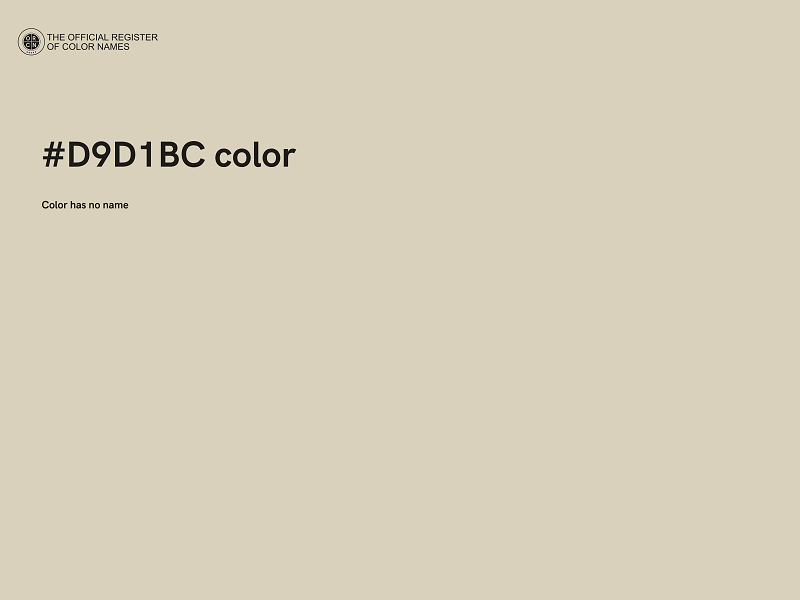 #D9D1BC color image