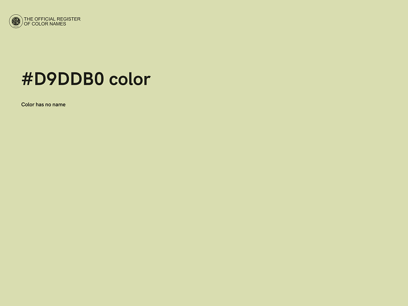 #D9DDB0 color image