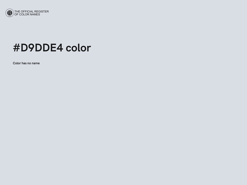 #D9DDE4 color image