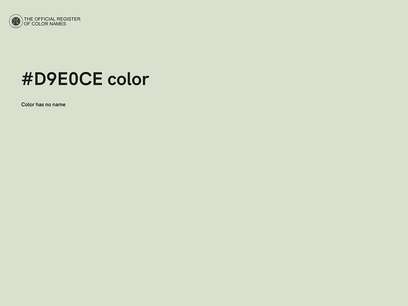 #D9E0CE color image