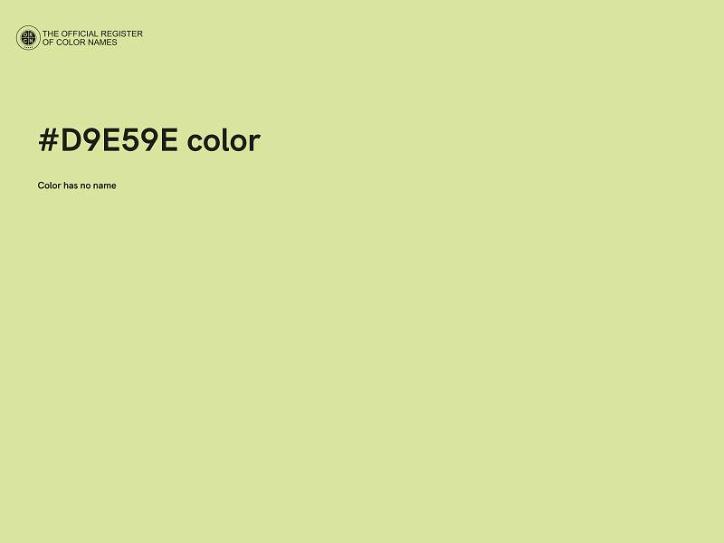 #D9E59E color image