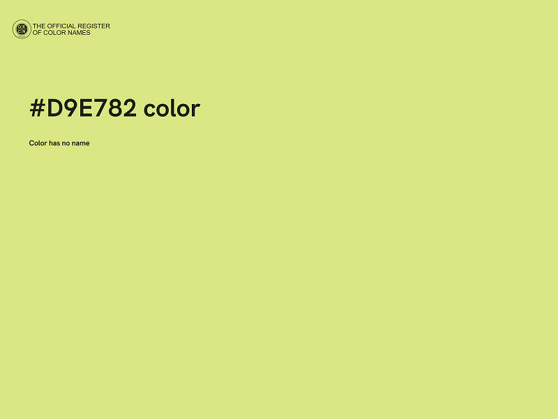 #D9E782 color image