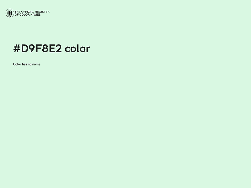 #D9F8E2 color image