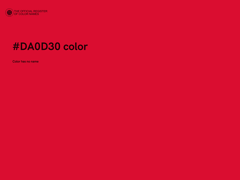 #DA0D30 color image