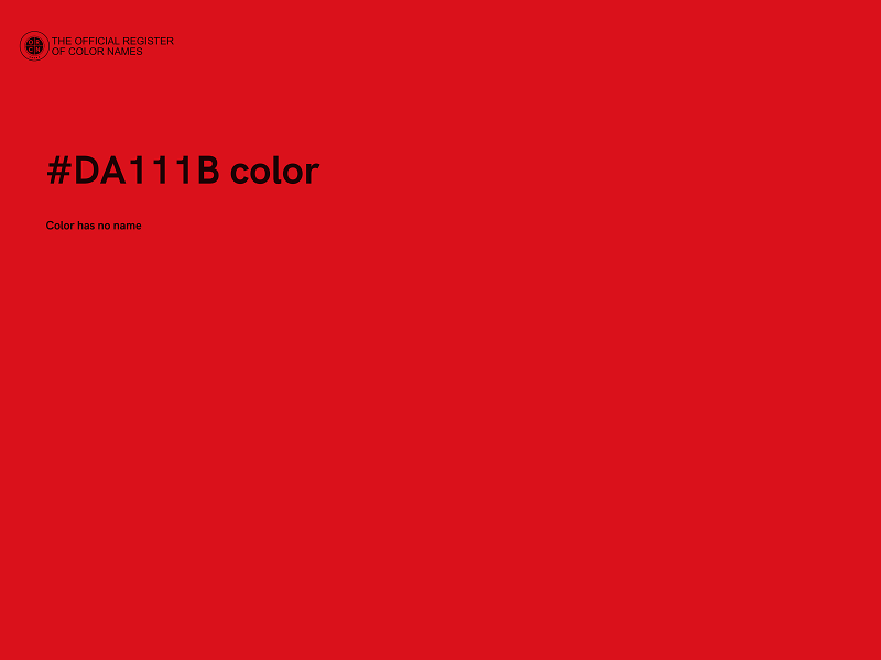 #DA111B color image