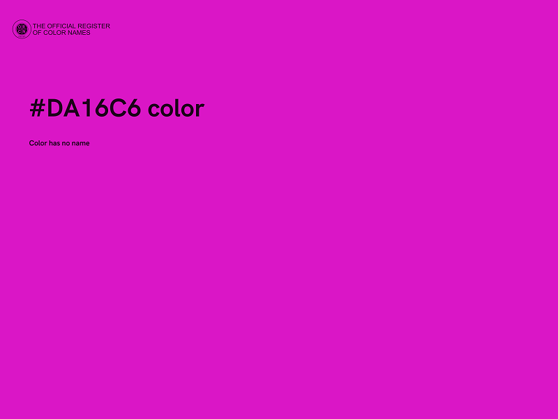 #DA16C6 color image