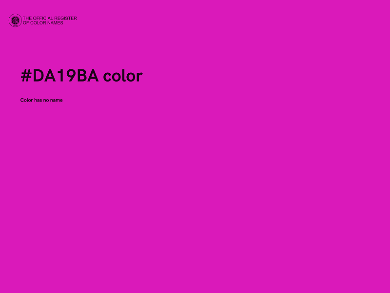 #DA19BA color image