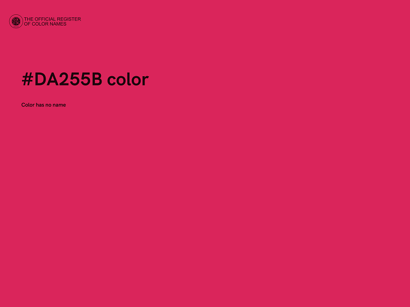 #DA255B color image