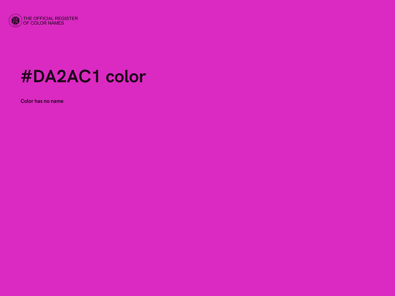 #DA2AC1 color image