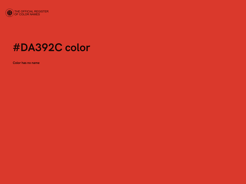 #DA392C color image