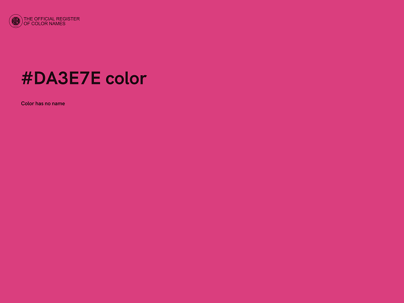 #DA3E7E color image