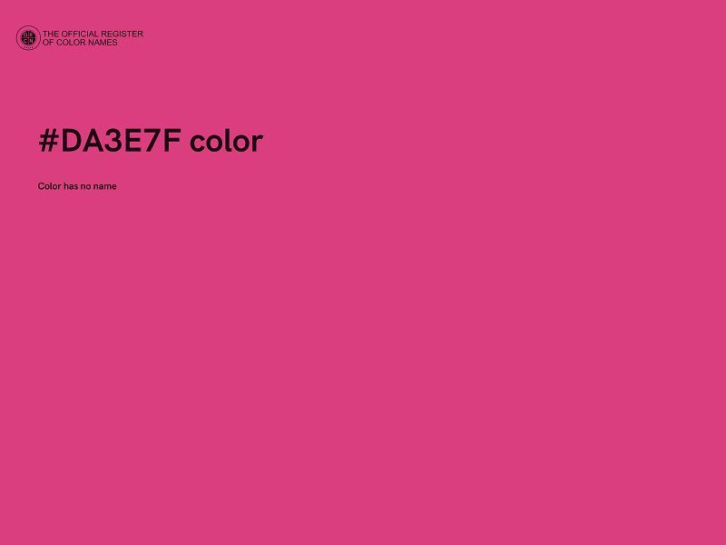 #DA3E7F color image