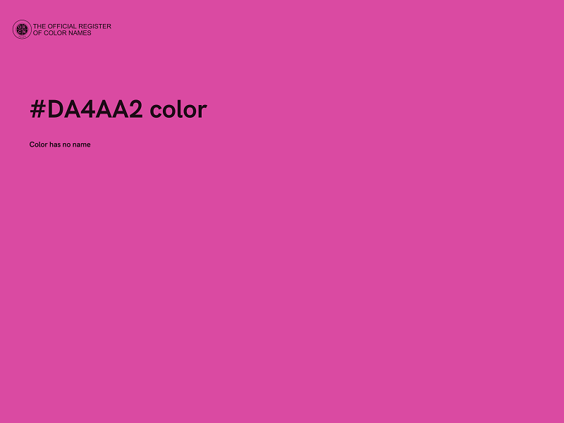 #DA4AA2 color image