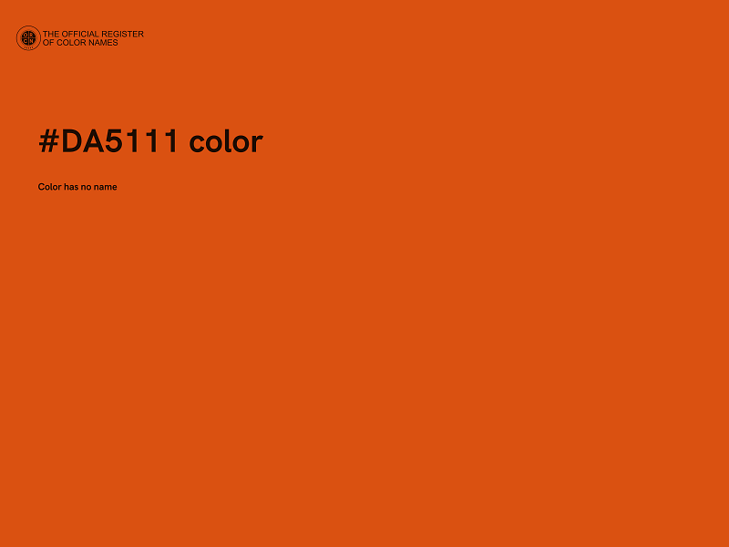 #DA5111 color image